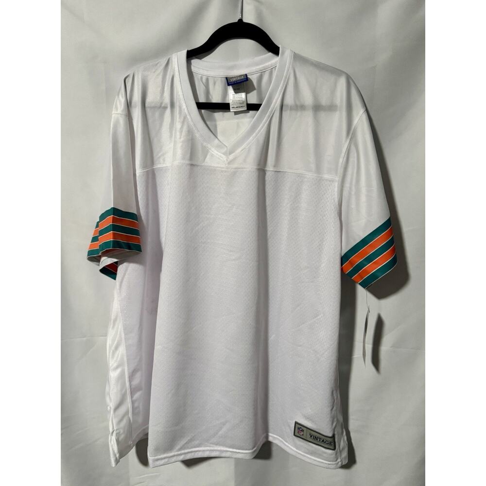 NEW W/ Tags Women's NFL Miami Dolphins Blank Vintage Pro Line Jersey Sz 4XL